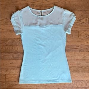 This is an Express Aqua Colored Top.